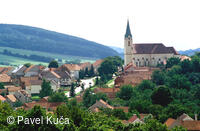 Pohled na obec Strání