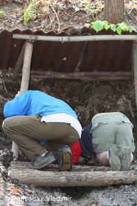 Čištění studánky "Boží oko"